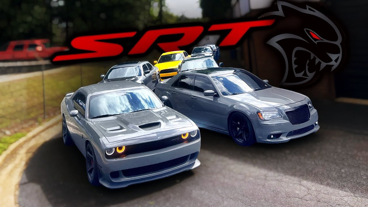 SRT 300 & HELLCATS CUTTING UP IN TRAFFIC! - YouTube