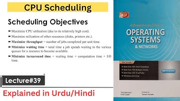 Scheduling Objectives | CPU Scheduling Objectives
