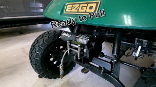 EZGO Golf Cart  Build pt 1 Custom Winch Mount