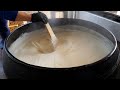 가마솥 전통방식 그대로! 고소한 손두부 전골 / tofu made in the traditional way, bean curd - korean street food