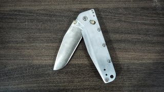 Handmade Folding Pocket Knife 🔪 #shorts #youtubeshorts #pocketknife #diy #foldingknife #DIYknife
