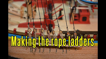 HMS Endeavour - part 40 Making the Rope Ladders