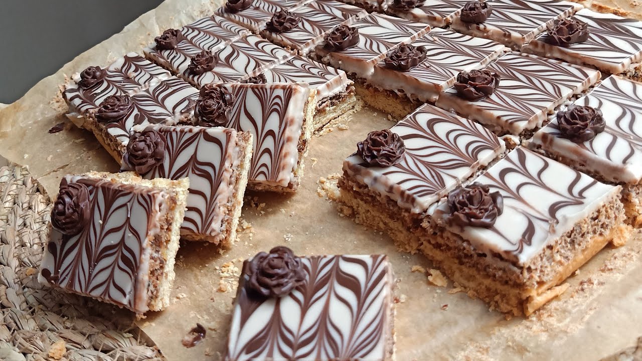 حلويات2023: مربعات الكاستال أحسن مرافق للعصائر 30حبة على ضربة بدون جهد🇩🇿