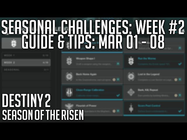 Destiny 2 Season 13 Week 2 Challenges Tips Guide