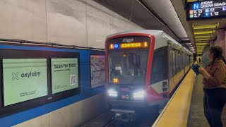 SF Muni 2-Car 2023 Siemens S200 LRV4 #2135 + #2177 on N Judah [SD]