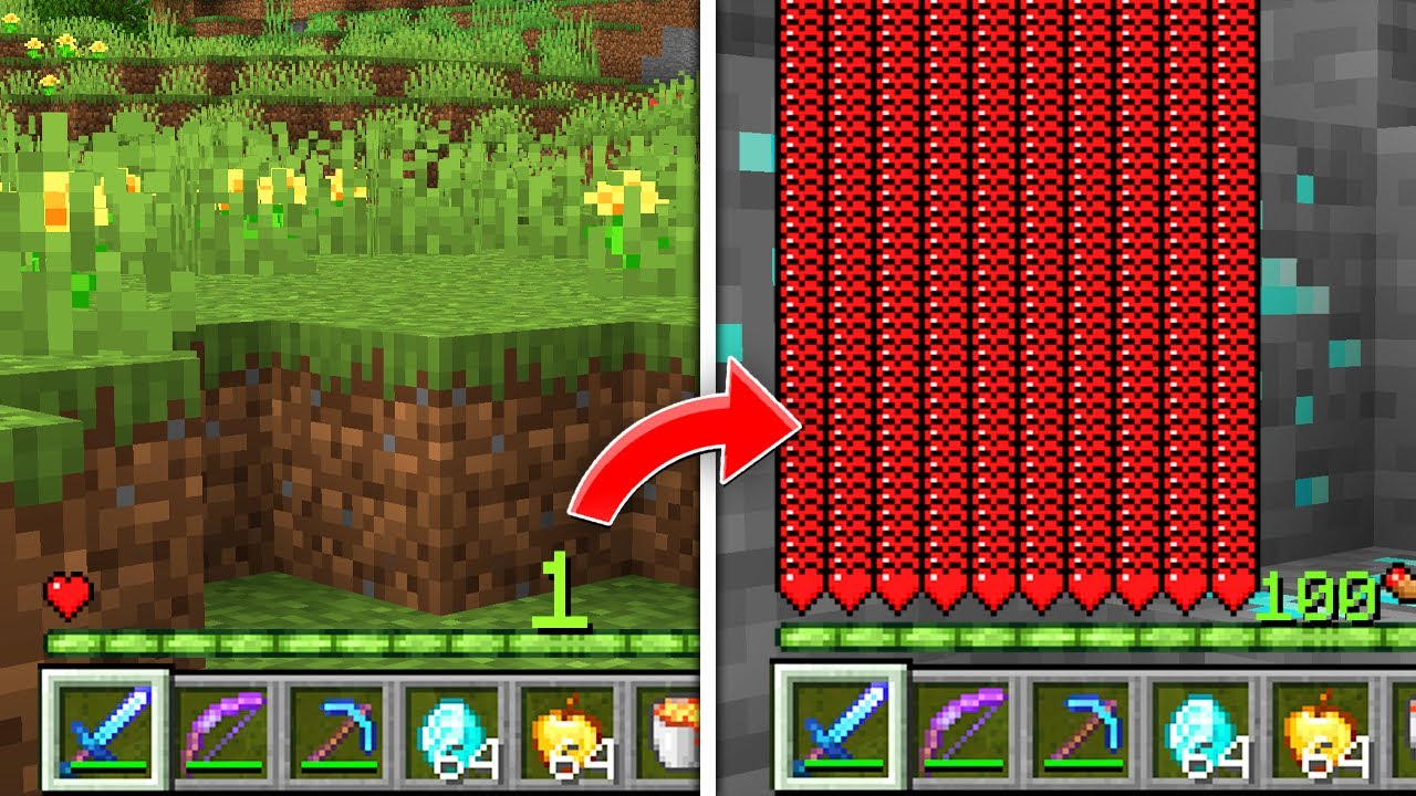 Minecraft UHC pero tu VIDA es tu XP!!  ❤️🧪