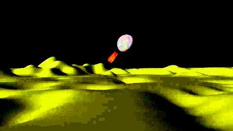 Maya fluids animation - falling meteor with an impact