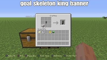 How to make a skeleton king banner in minecraft