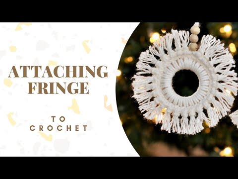 Attaching Fringe to Crochet