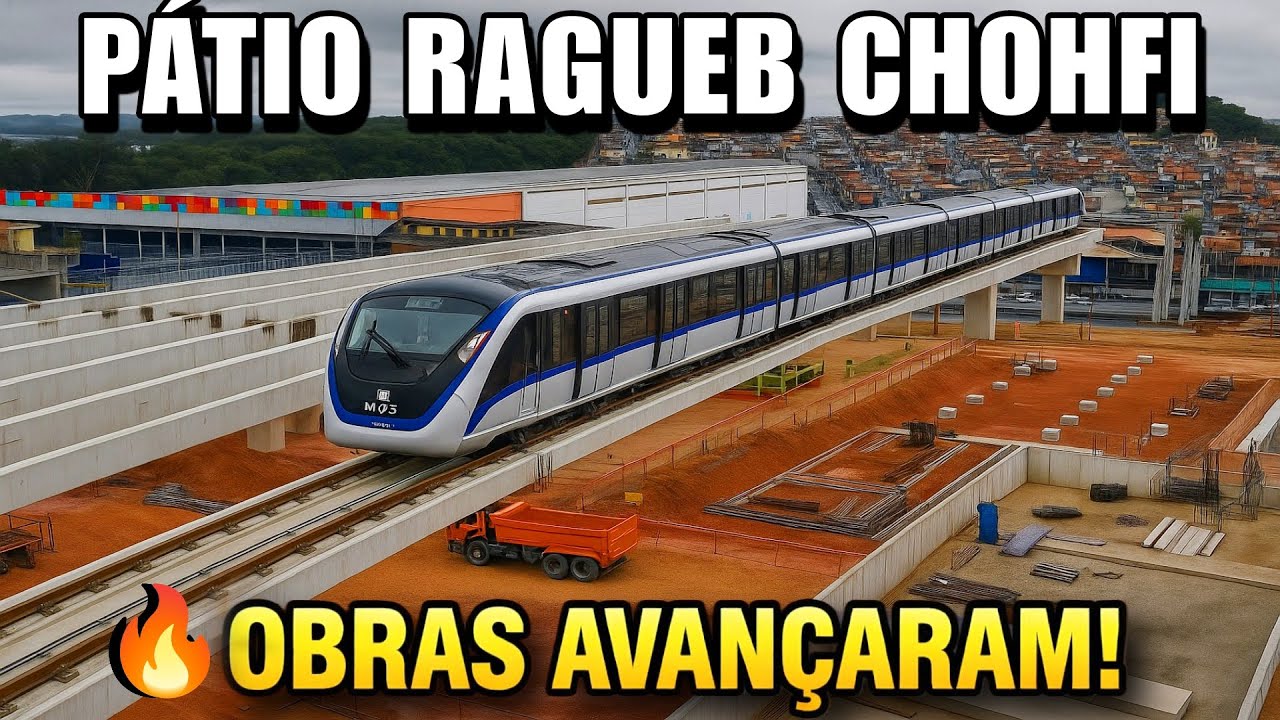 😱 VOCÊ NÃO VAI ACREDITAR no avanço do Pátio da Linha 15-Prata 🚇🔥