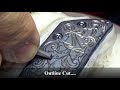 Hand Engraved "WE Mini Malice" Pocket Knife