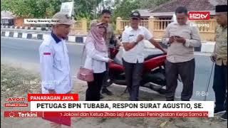 Agustio Se Saksikan Pengukuran Lahan Oleh BPN Tubaba