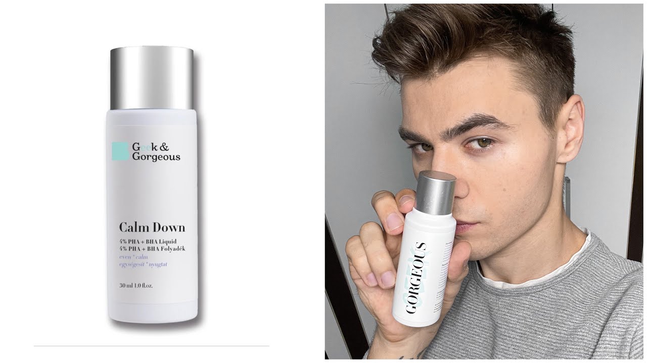 video GEEK & GORGEOUS Calm Down 4% PHA + BHA Liquid