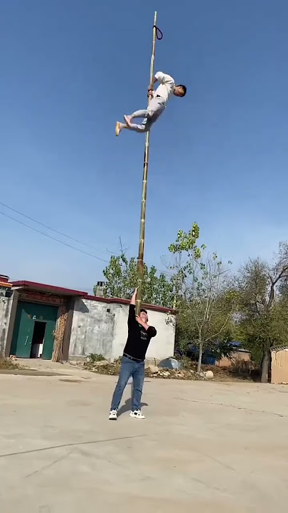Climbing pole: Li Meng Playing pole: Wang Fuquandgh