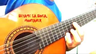 Video thumbnail of "Bésame la boca Ricardo Montaner cover guitarra fingerstyle +TAB"