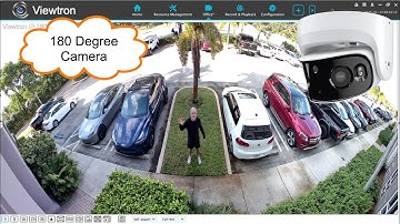 180 Degree Security Camera: 8mp IP Camera w/ 180 Lens, Outdoor Housing and AI Software