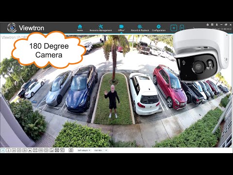 180 Degree Security Camera: 8mp IP Camera w/ 180 Lens, Outdoor Housing and AI Software - video from CCTV Camera Pros