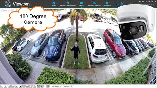 180 Degree Security Camera 8Mp Ip Camera W 180 Lens, Outdoor Housing And Ai Software