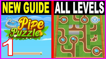 Pipe Puzzle - Line Connect - New Update Gameplay Walkthrough Part 1 - All Levels Solutions Android