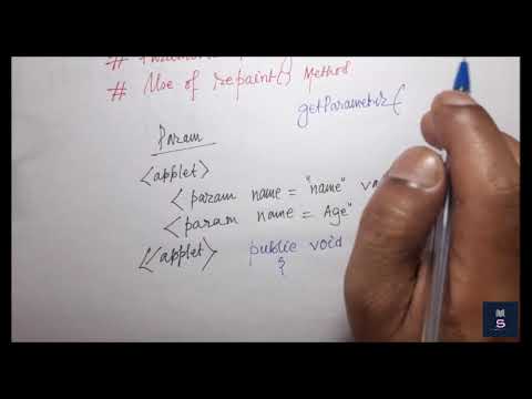 PASSING PARAMETER TO APPLET - YouTube