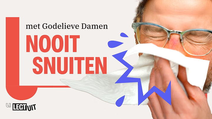 Waarom je nooit je neus moet snuiten