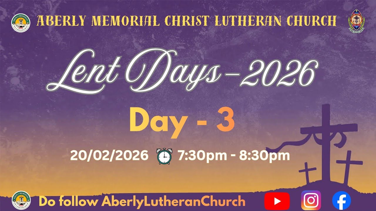 Lent Days-3 (20/02/2026)