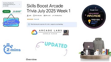 Skills Boost Arcade Trivia July 2025 Week 1 | #qwiklabs