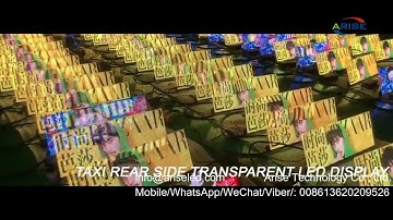 Rear Window Transparent Display Led Car Rear Glass Window Transparent Display LED Screen HD Video