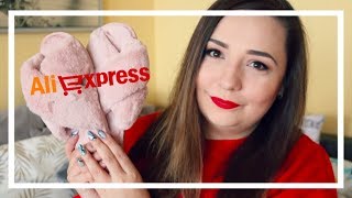ALIEXPRESS HAUL  miękkie kapcie