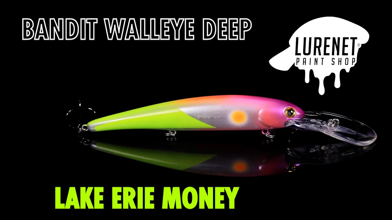 Bandit Walleye Deep Lake Erie Money - Lurenet Paint Shop (Custom