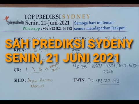 ♏ Data sidney dari 2016 sampai 2021