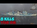 World of WarShips | Belfast | 8 KILLS | 114K Damage - Replay Gameplay 1080p 60 fps