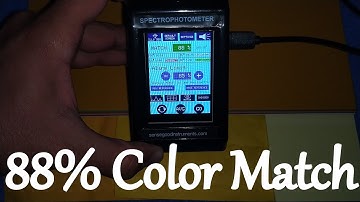 Set color tolerance, find color difference and color matching % using Sensegood spectrophotometer