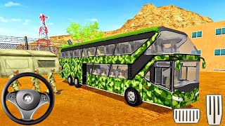 Uphill Army Bus Driving Simulator Military Coach Transporter Games - Android Gameplay screenshot 5
