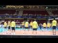 Brazilian volleyball players play football at World League Final Gdansk 2011