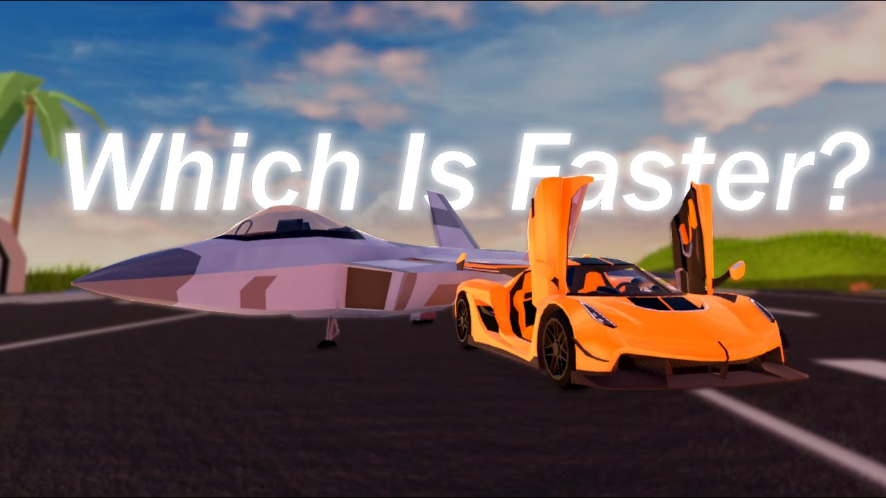Javelin Vs Jet Speed Test in Roblox Jailbreak YouTube
