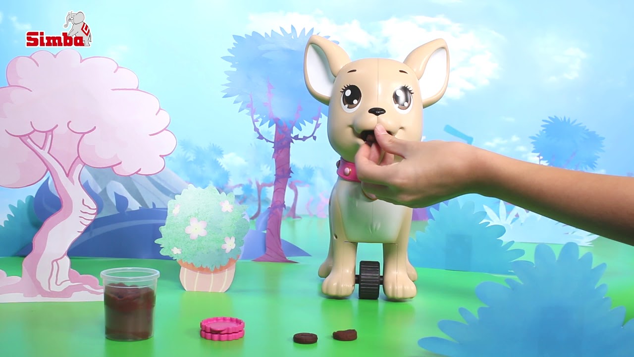 Jucarie Simba Caine Chi Chi Love Poo Puppy cu accesorii