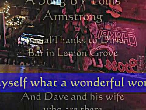 WHAT A WONDERFUL WORLD by Louis Armstrong with lyrics&#39;&#39;Sing along - YouTube