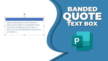 How to insert a banded quote text box in publisher