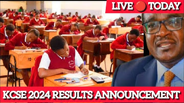 LIVE 🔴 KCSE 2024 RESULTS ANNOUNCEMENT HOW TO ACCESS YOUR MARKS