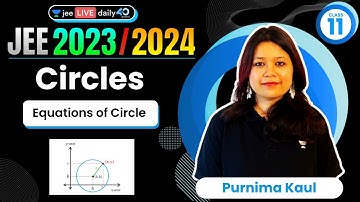 Circles L1 | Equations of Circle | #jee2024 #jee2025 #jeemaths #purnimakaul