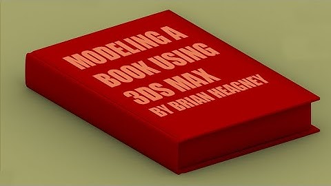 How to Model a Book using 3ds Max