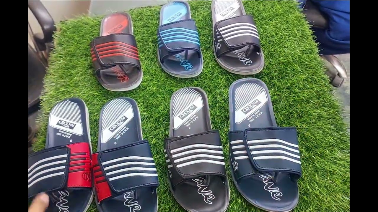 PU-COZO Gents slipper velcro closer with grip best quality slipper for mens