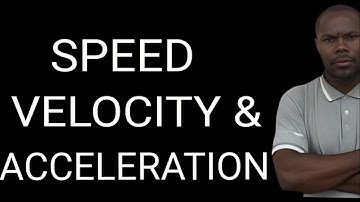 What is formular for Speed, Velocity and Acceleration? |Physics |Full Class| #tutorial