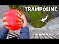 OBJETOS PESADOS Lanzados desde las Alturas VS Trampolin y Cristal Antibalas