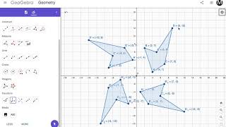 Rotations on the Coordinate Plane using GeoGebra