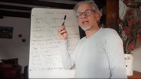 Mini-cours sur les groupes cycliques