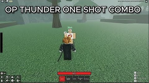 OP THUNDER ONE SHOT COMBO | Rogue Demon