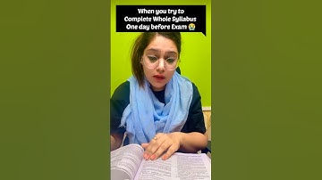 Story of Every Aspirant One day before Exam 😭