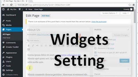 how to add widgets to a wordpress theme | free learning center